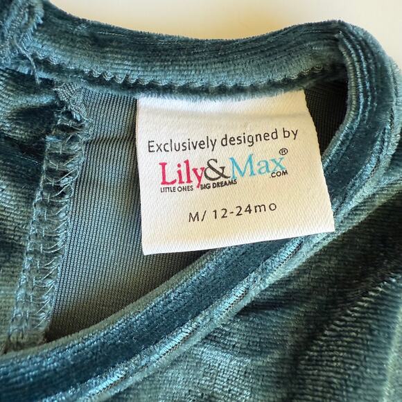 Lily & Max 1st Birthday Baby Girl Green Ruffle Bubble Romper 12-24m - Picture 8 of 12